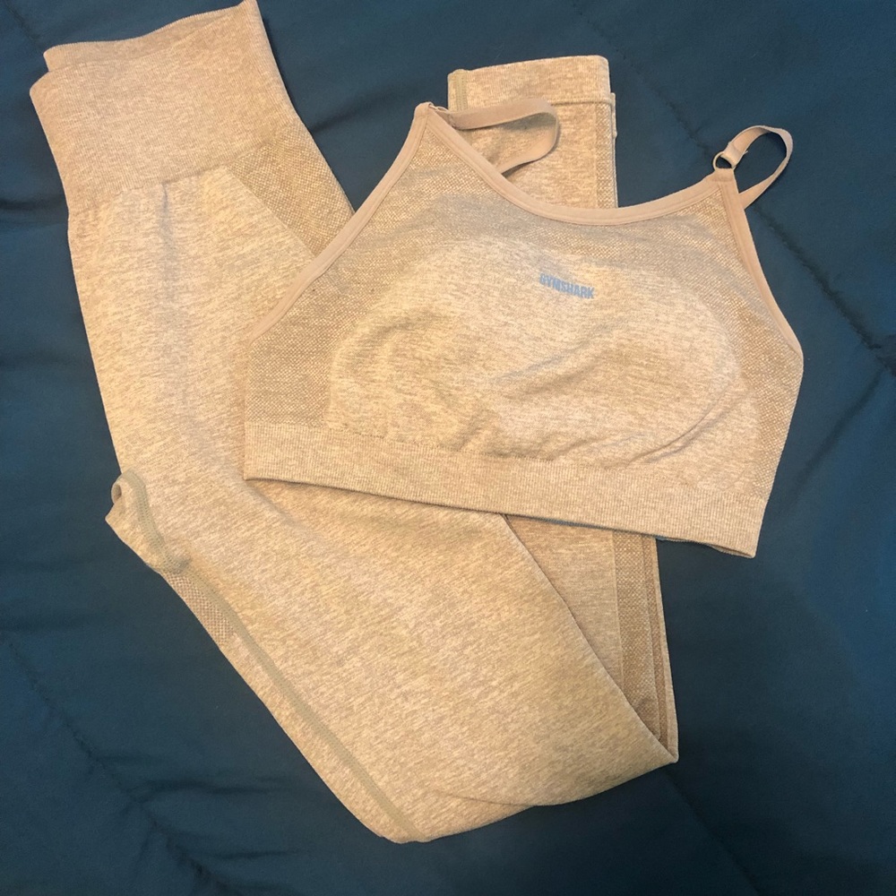 Gymshark High Wasted Flex XS Light Blue/LightGray